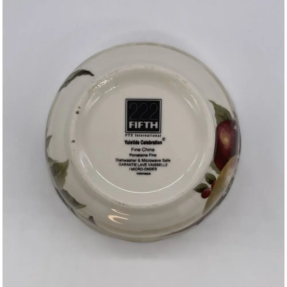 222 Fifth Yuletide Celebration Bowl Fine China